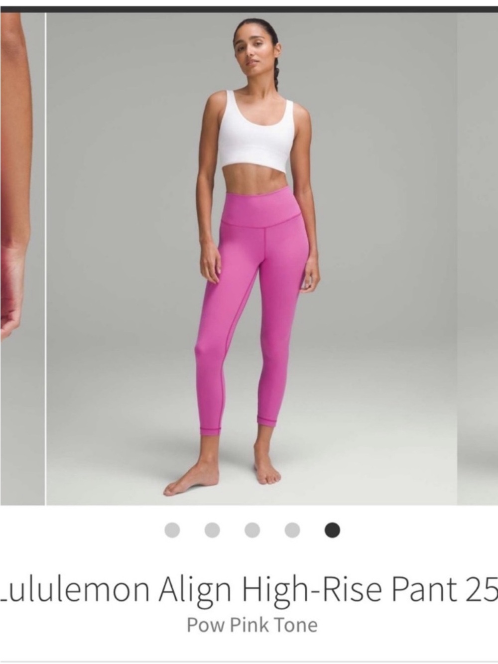NWT Lululemon Align High Rise Pants POW Pink Tone 25" Sz 12